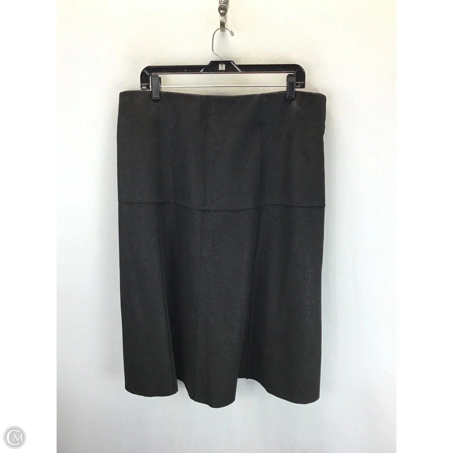 Skirt Midi By One 5 One In Black, Size: Xl