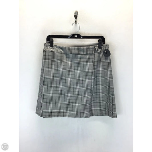 Skirt Mini & Short By A New Day In Plaid Pattern, Size: 12