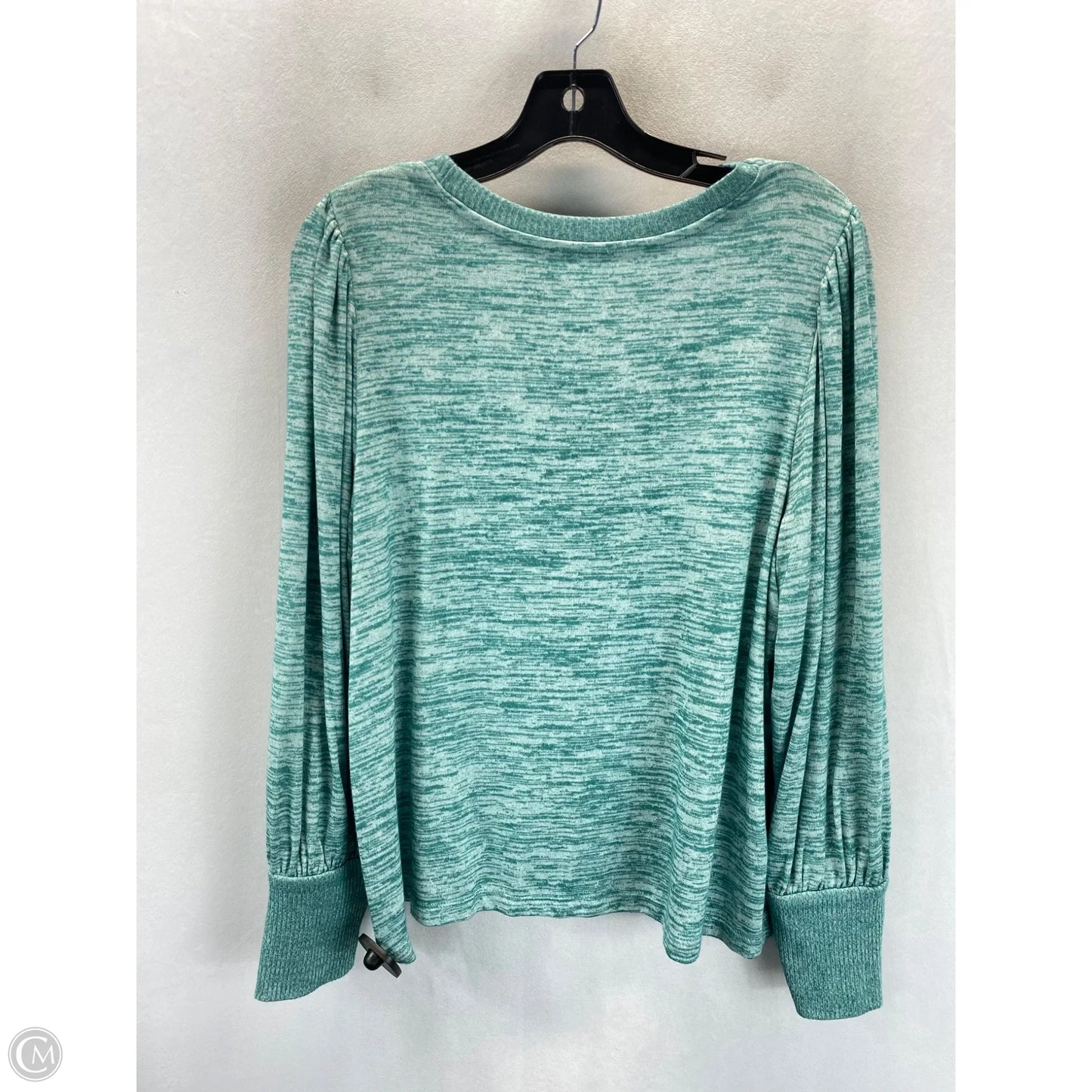 Top Long Sleeve By Ana In Teal, Size: L