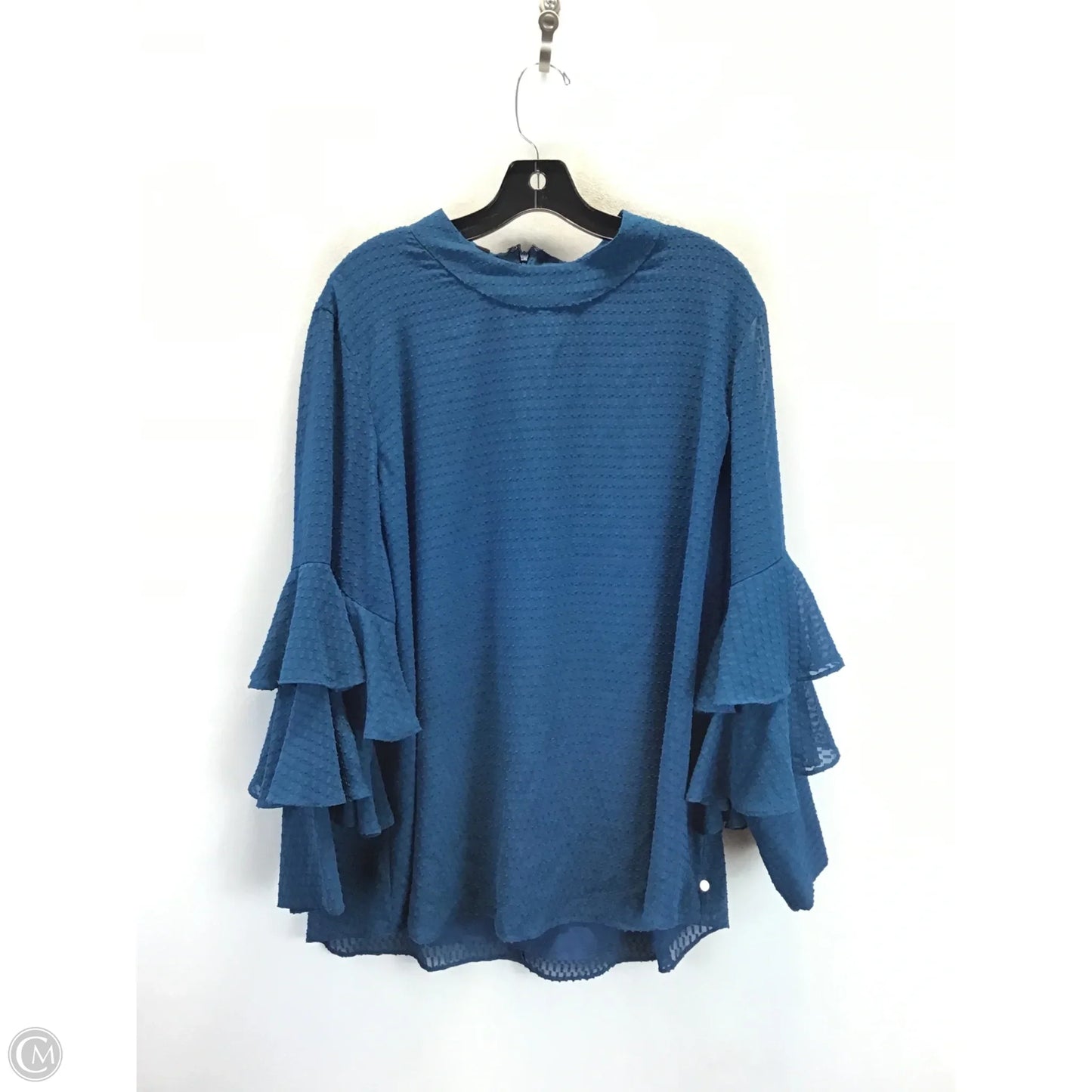 Top Long Sleeve By Alfani In Teal, Size: Xxl