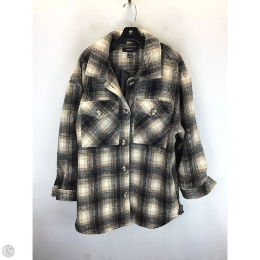 Coat Peacoat By Forever 21 In Plaid Pattern, Size: 3x