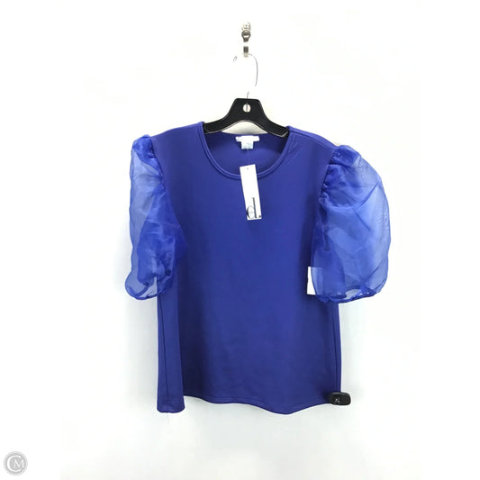 Top Short Sleeve By Clothes Mentor In Blue, Size: L