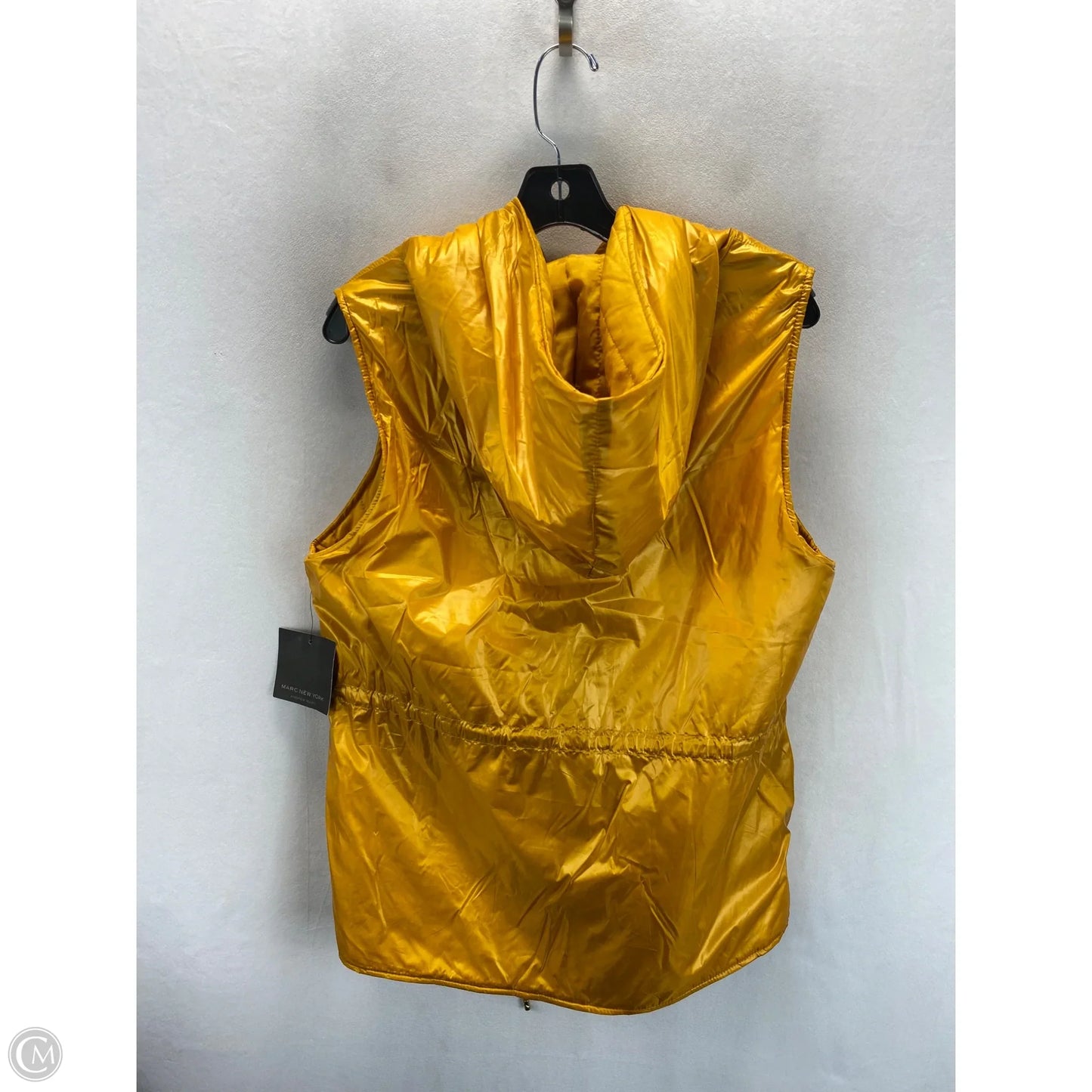 Vest Puffer & Quilted By Marc New York In Yellow, Size: M