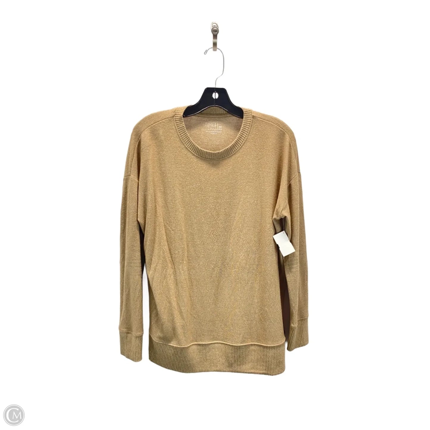 Top Long Sleeve By Time And Tru In Brown, Size: Xs