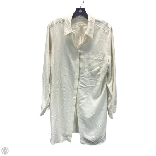 Top Long Sleeve By Chicos In White, Size: L