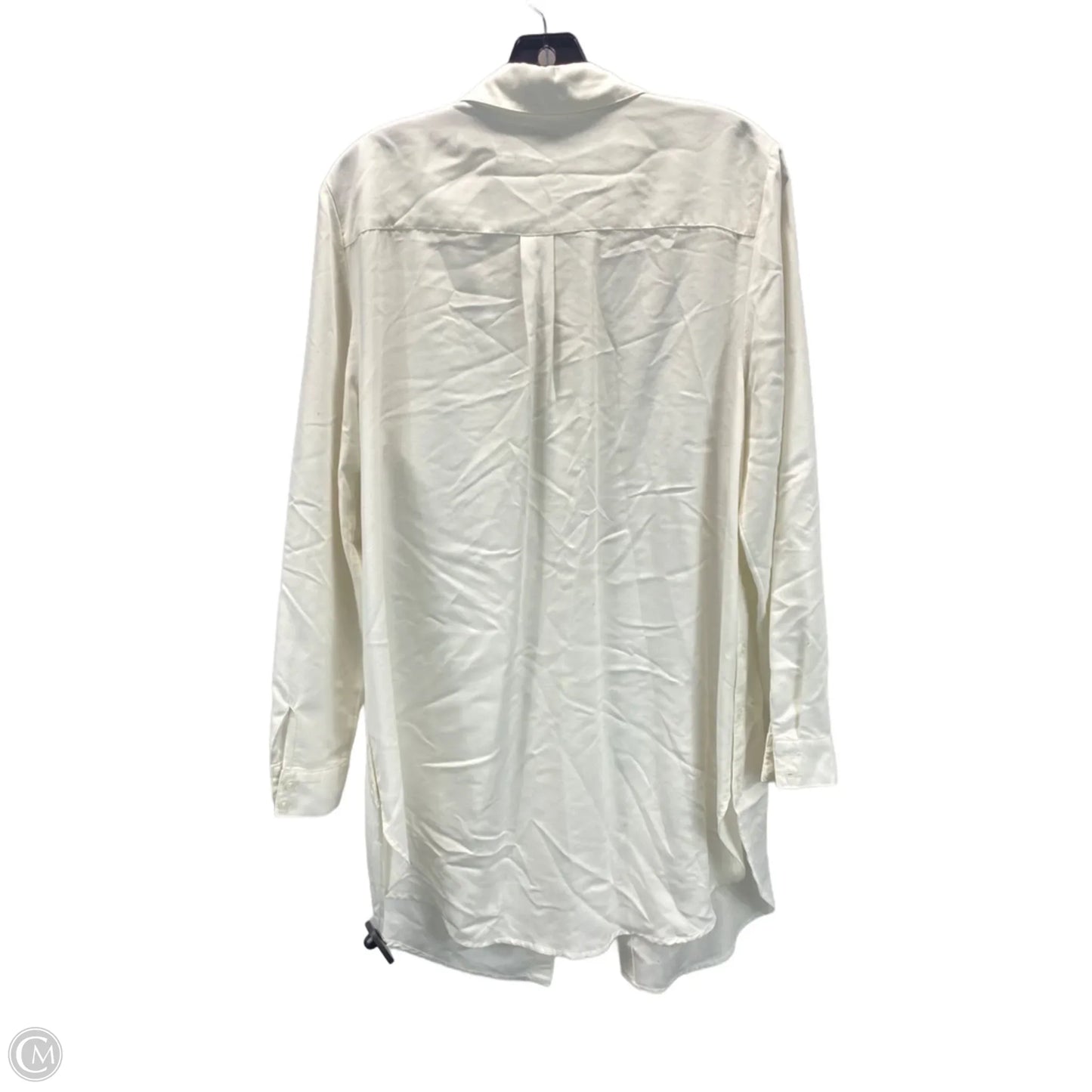 Top Long Sleeve By Chicos In White, Size: L