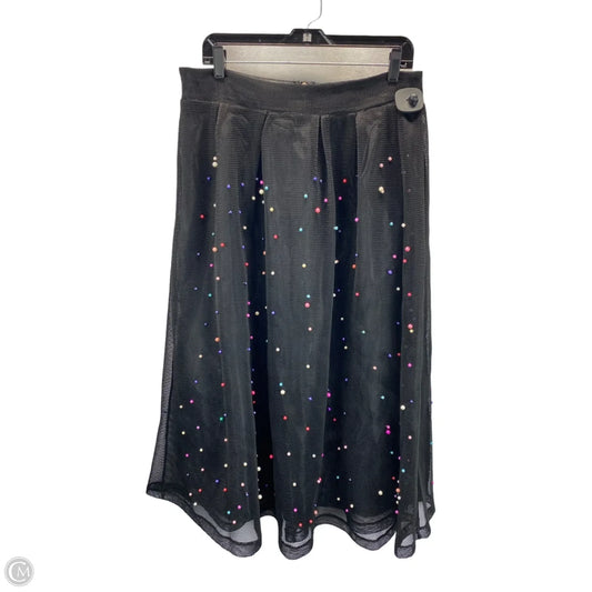 Skirt Maxi By Clothes Mentor In Black, Size: 2x