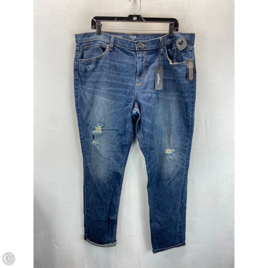 Jeans Boyfriend By Ana In Blue, Size: 18