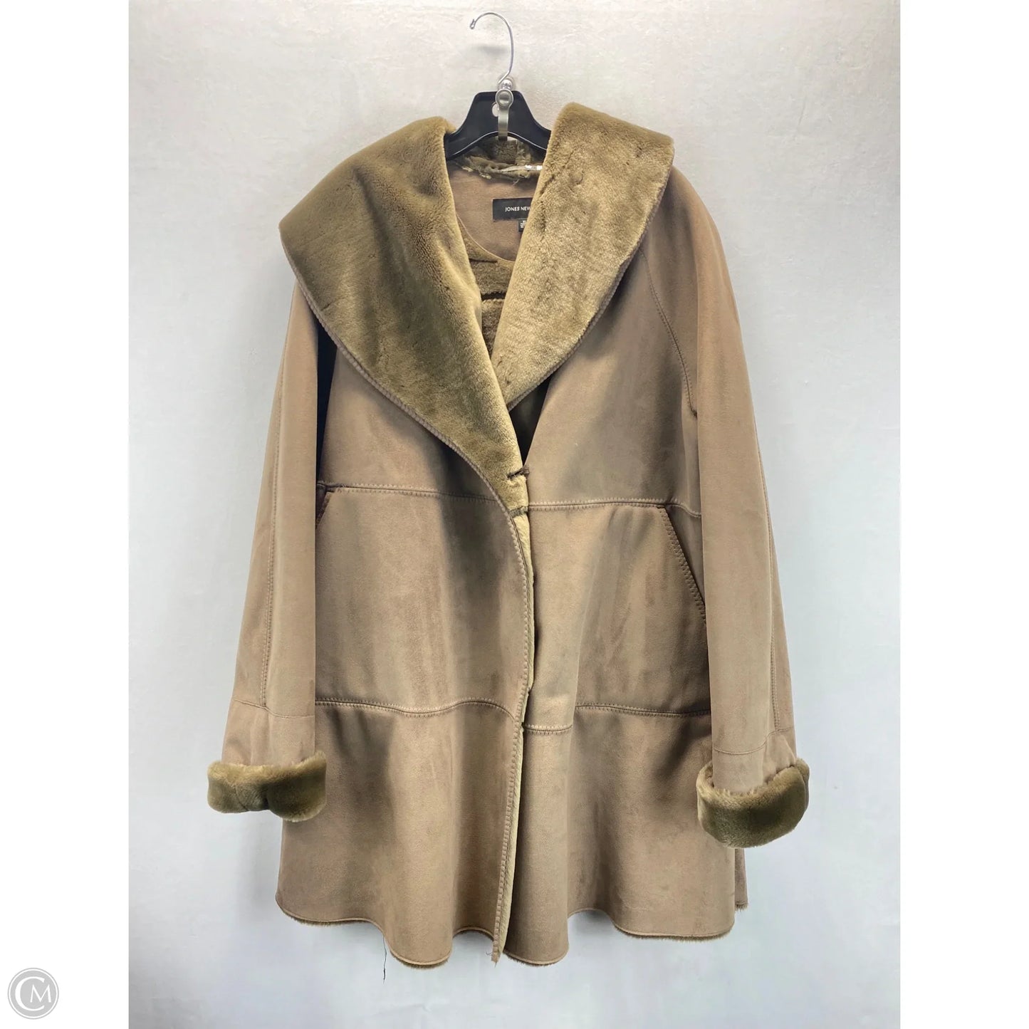 Coat Peacoat By Jones New York In Taupe, Size: Xl