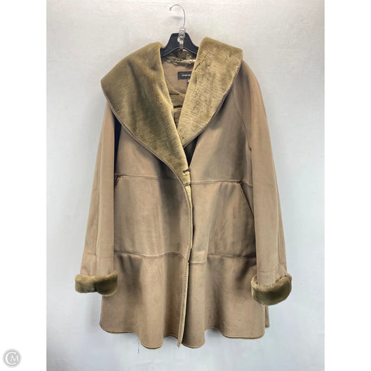 Coat Peacoat By Jones New York In Taupe, Size: Xl