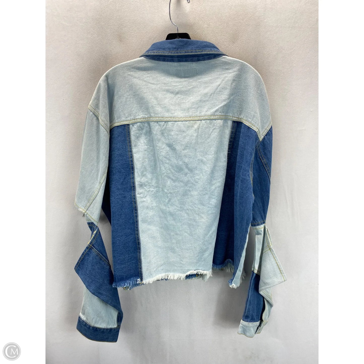 Jacket Denim By Clothes Mentor In Blue, Size: 3x