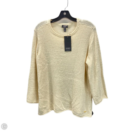 Sweater By Jones New York In Cream, Size: L