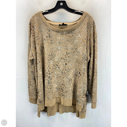 Top Long Sleeve By Jane And Delancey In Animal Print, Size: Xl