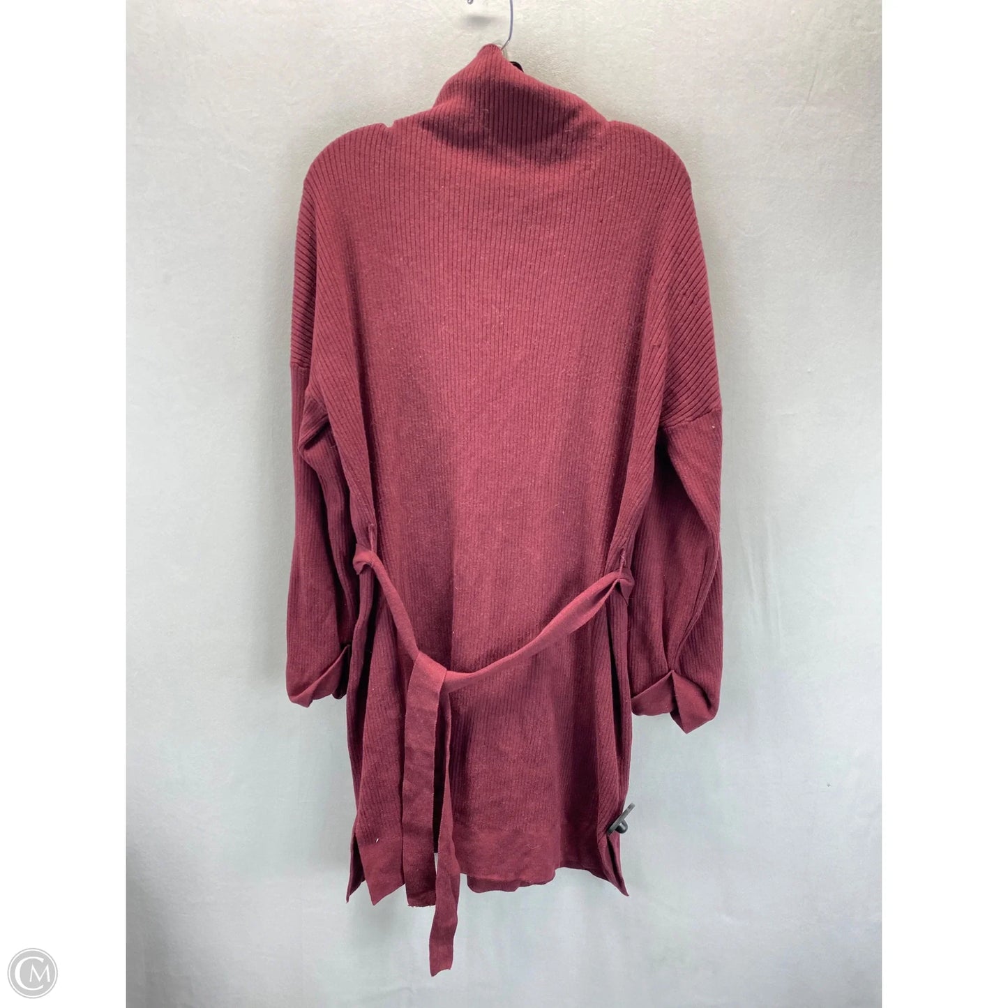 Dress Sweater By Clothes Mentor In Maroon, Size: M