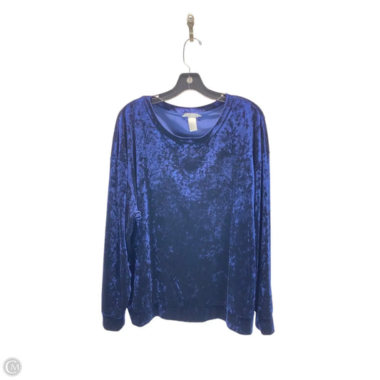 Top Long Sleeve By H&m In Blue, Size: Xl