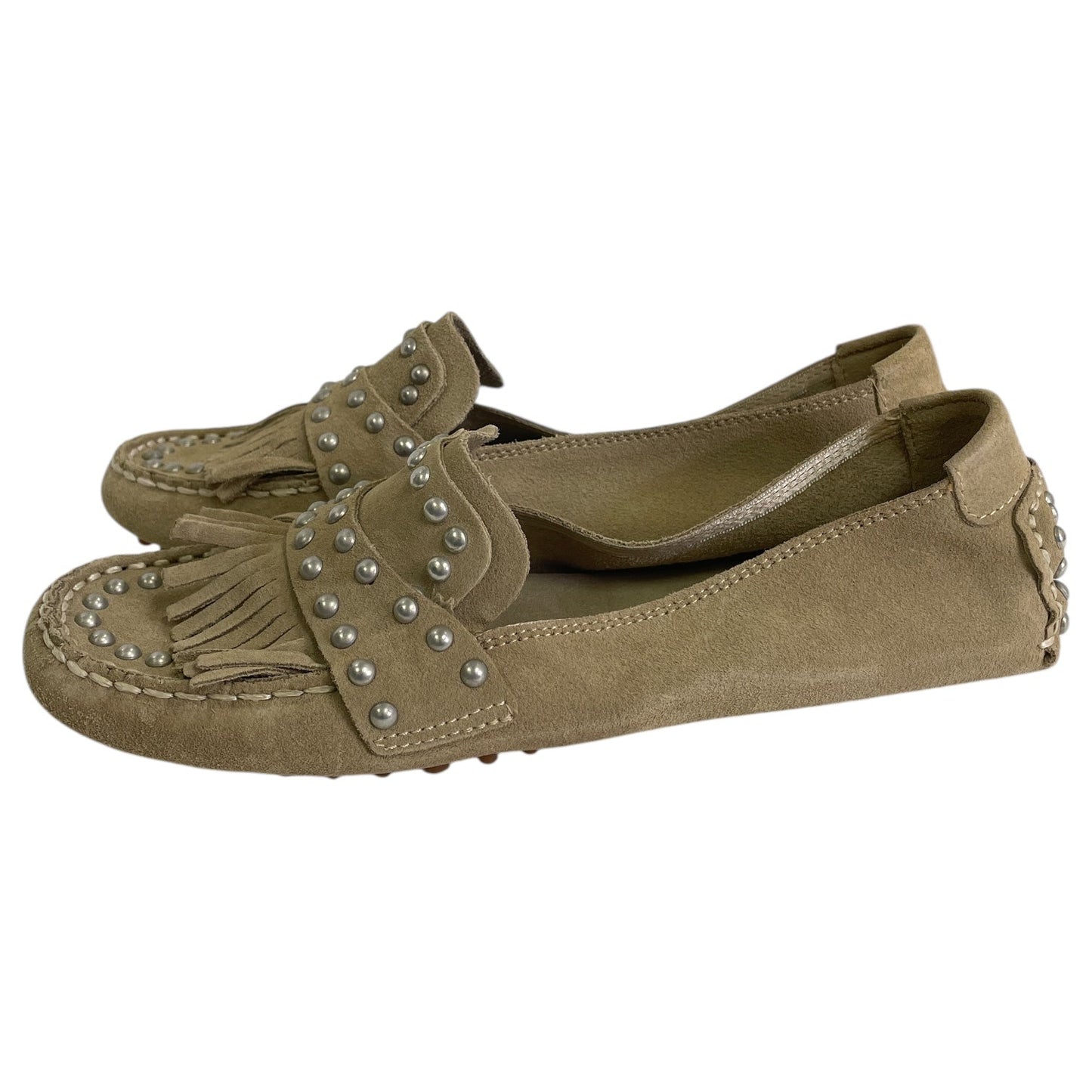 SHOES FLATS by ZARA WOMEN In BEIGE, Size: 6.5