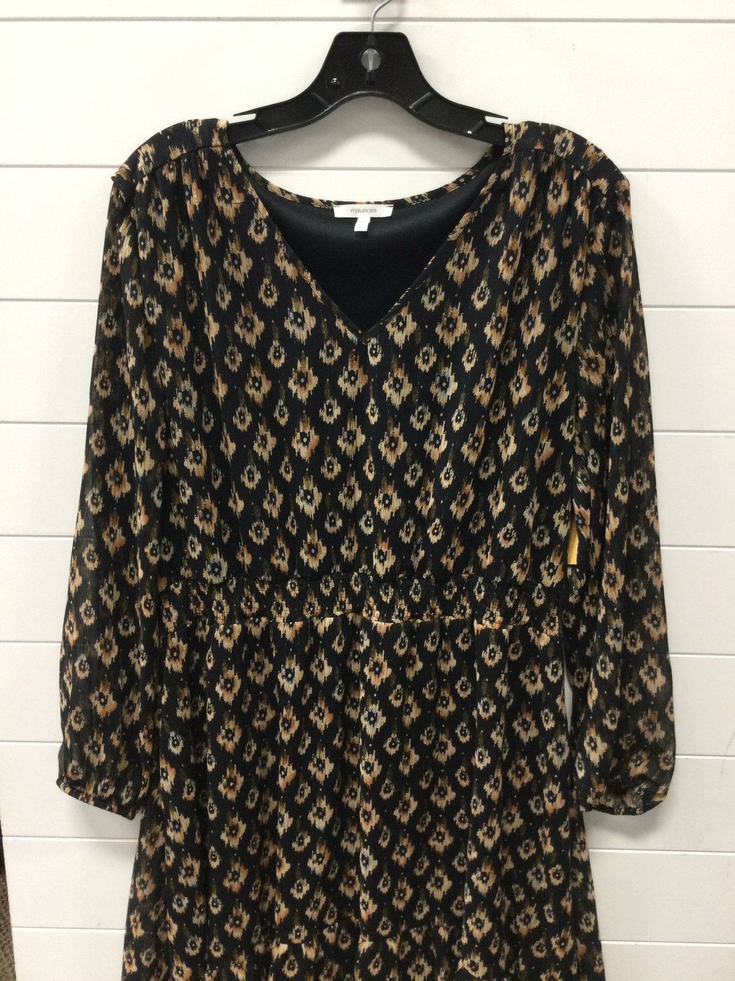 Dress Casual Midi By Maurices In Black, Size:Xl