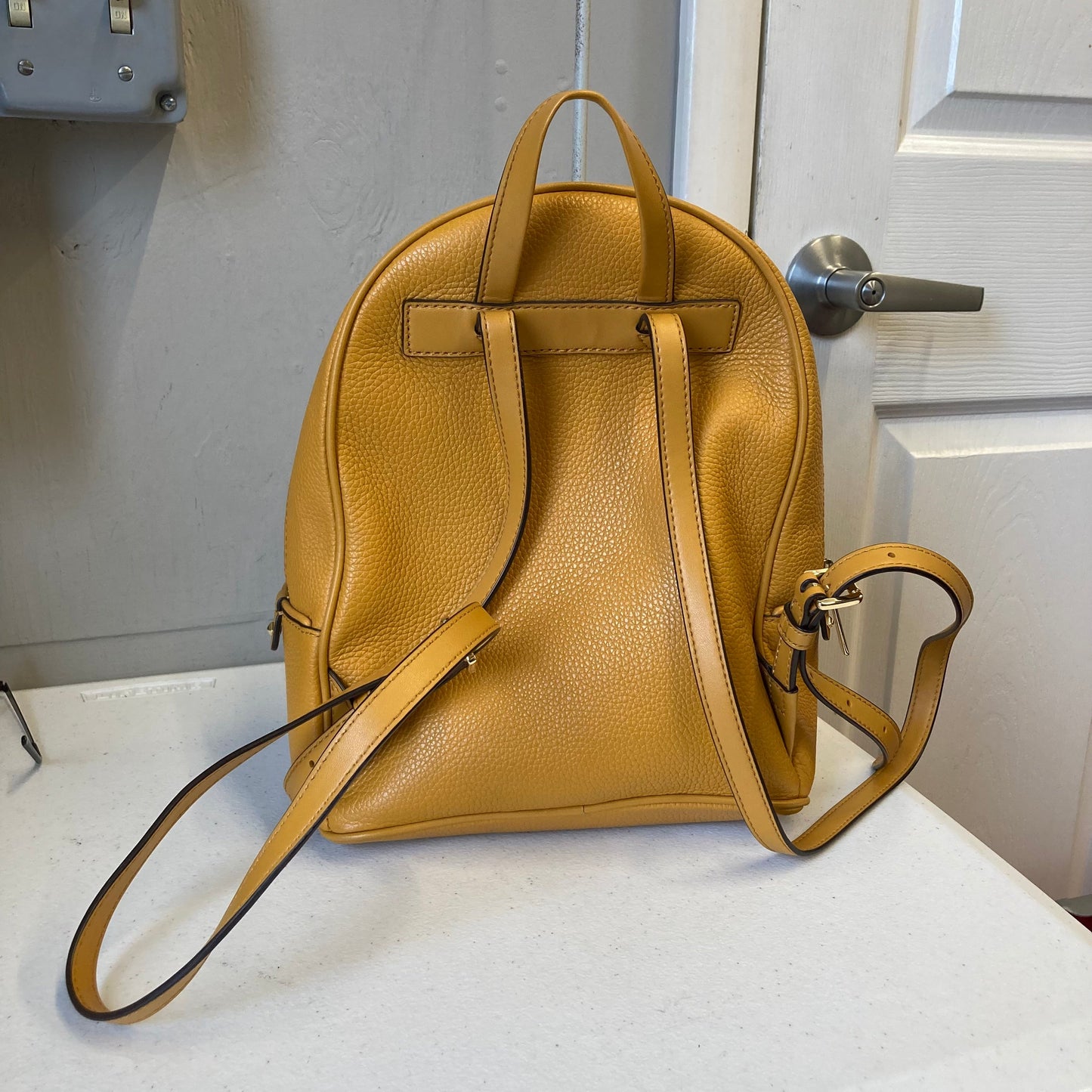 Backpack Designer By Michael Kors In Mustard, Size:Small