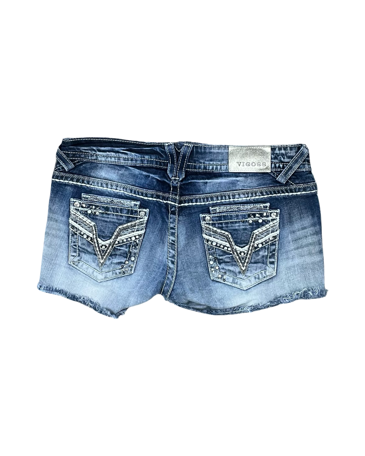 Shorts By Vigoss In Blue Denim, Size:12