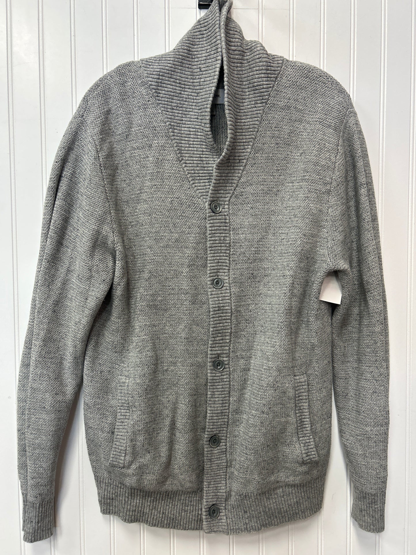 Sweater Cardigan By Cmc In Grey, Size:L