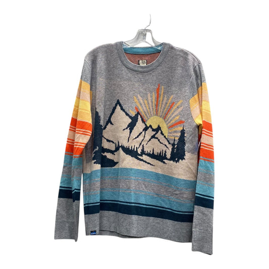 Sweater By Kavu In Grey & Orange, Size:Xl