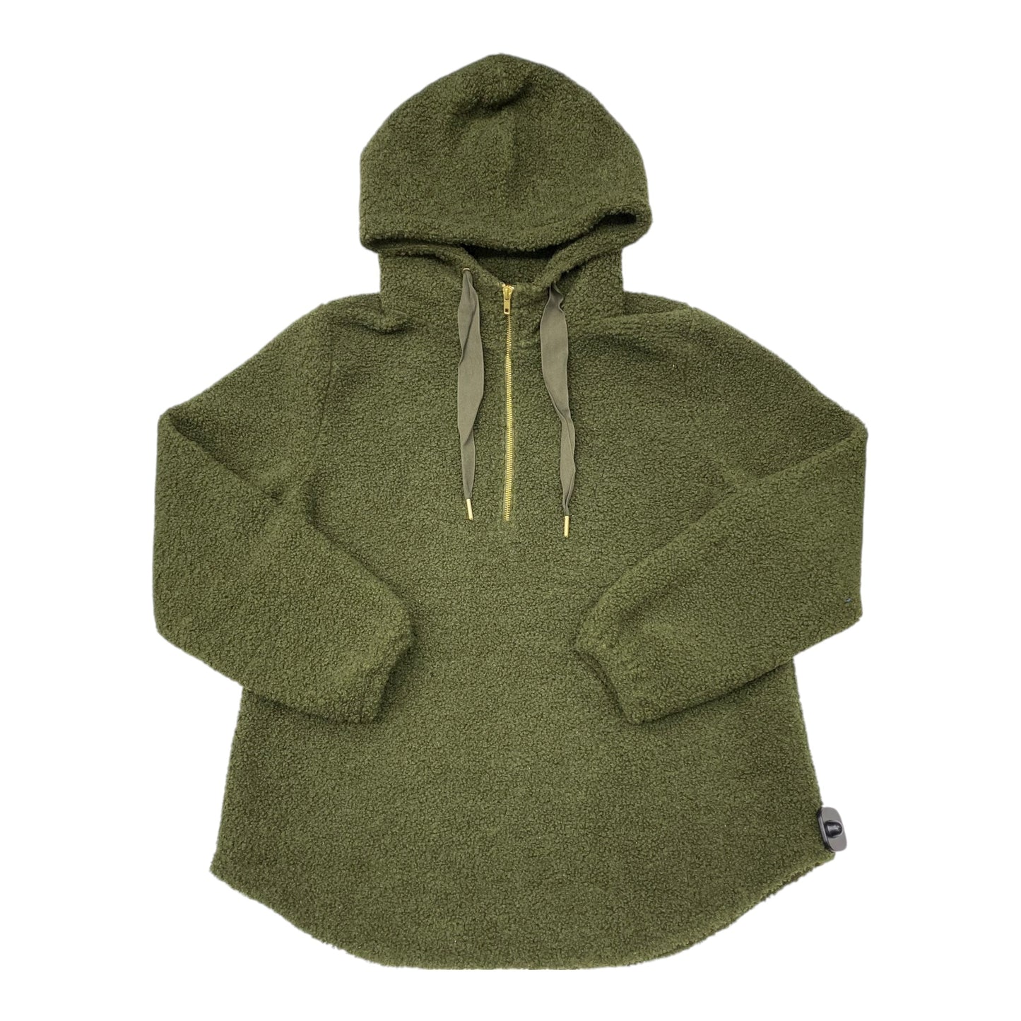 Jacket Faux Fur & Sherpa By Loft In Green, Size:L