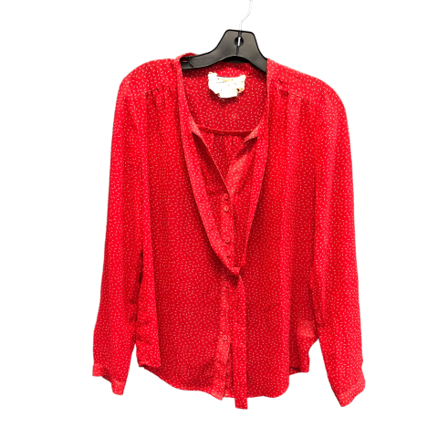 Red Top Long Sleeve coincidence , Size S