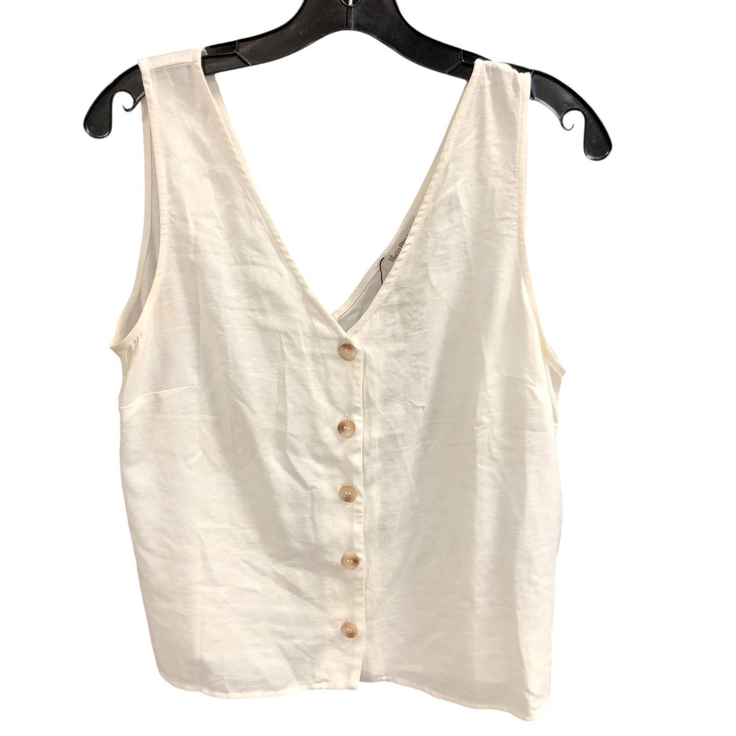 Top Sleeveless By Cmc In Cream, Size: L