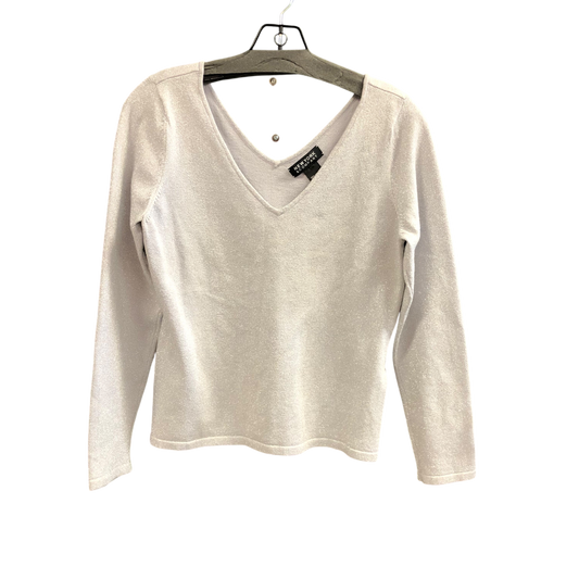 Top Long Sleeve By New York And Co In Silver, Size: S