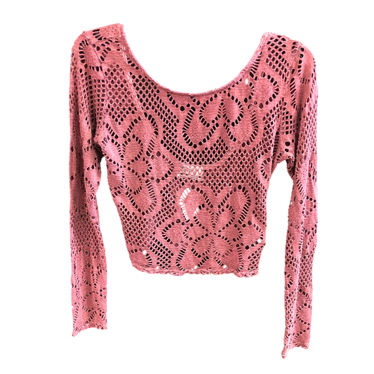 Top Long Sleeve By out from under In Pink, Size: M