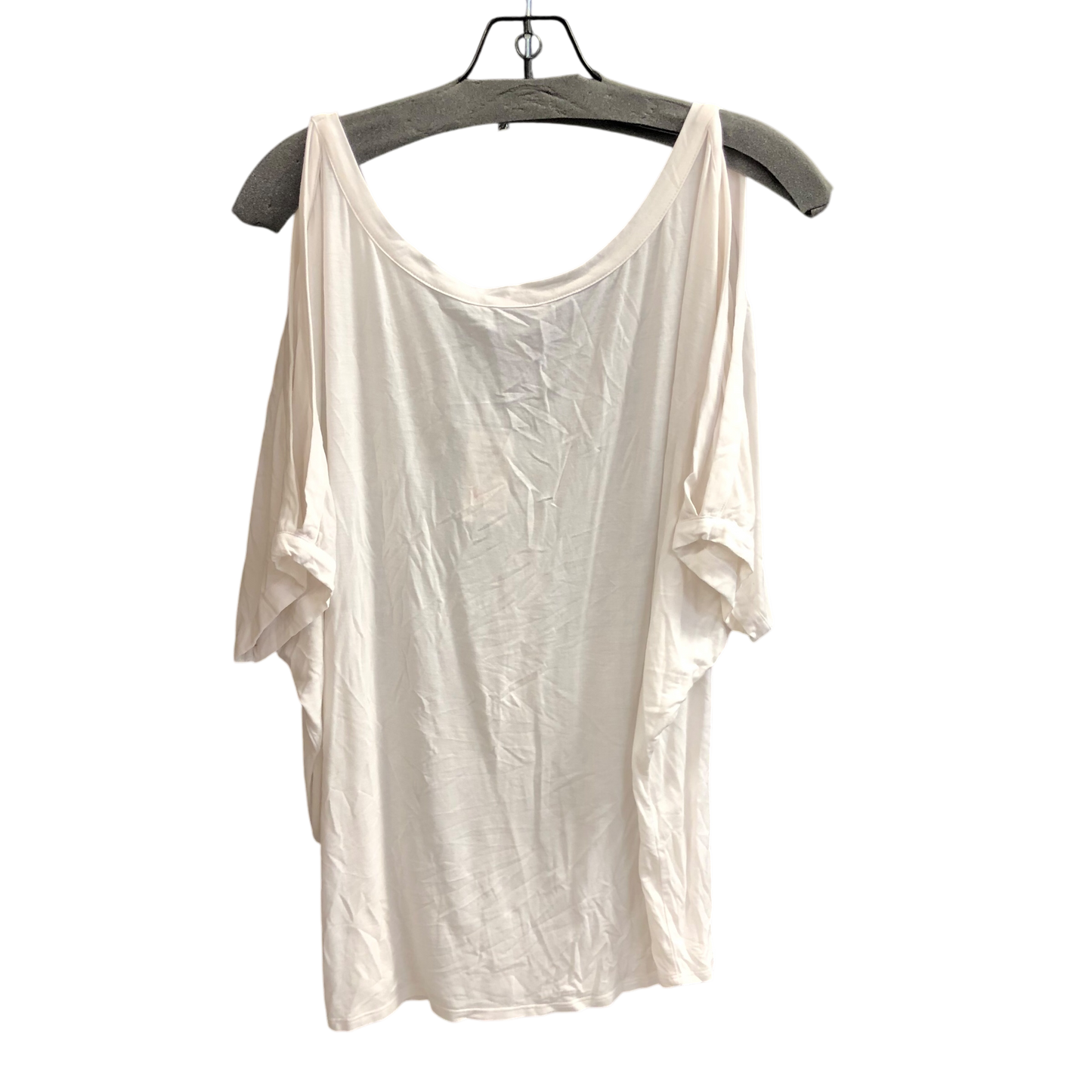 Top Short Sleeve By Bebe In White, Size: L