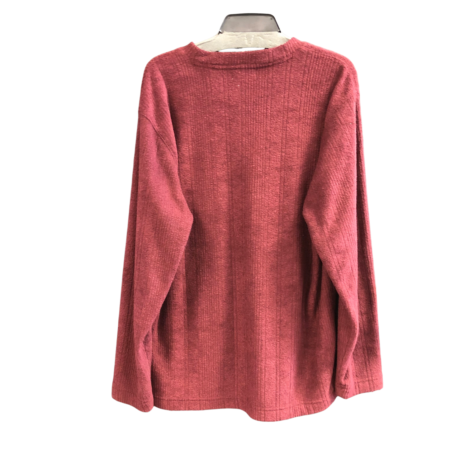 Sweater By Liz Claiborne In Maroon, Size: L