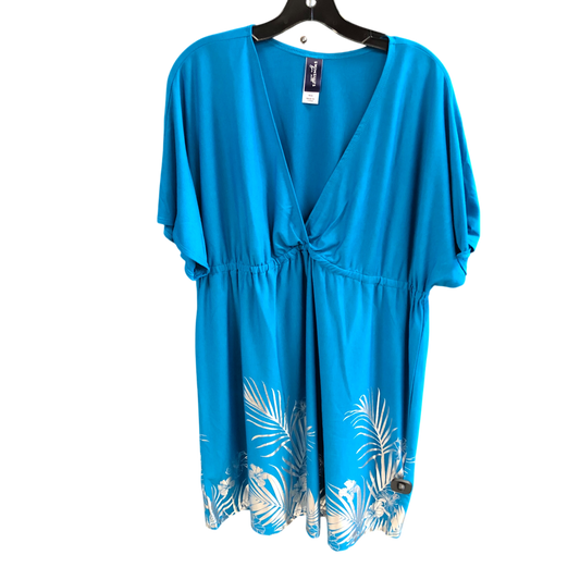 Swimwear Cover-up By swimsuits for all In Blue, Size: 18