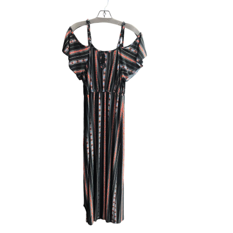 Dress Casual Maxi By Clothes Mentor In Black & Red, Size: M