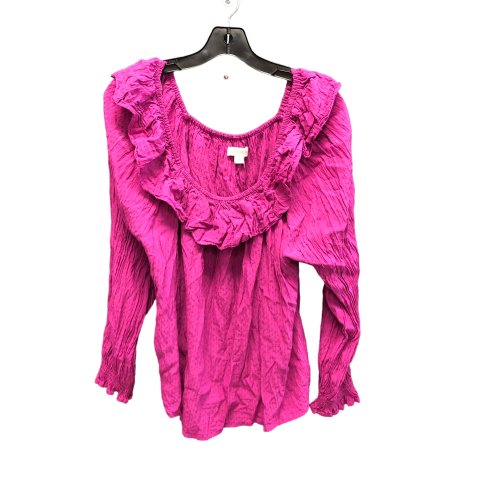 Purple Top Long Sleeve Knox Rose, Size L