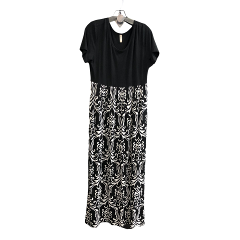 Dress Casual Maxi By Clothes Mentor In Black & White, Size: Xl