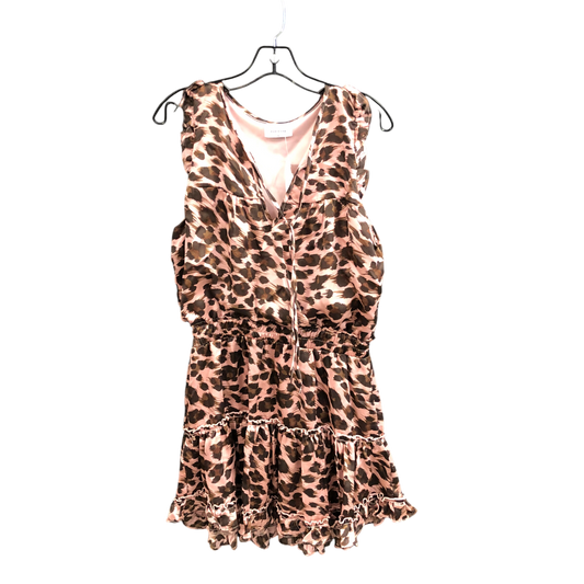 Dress Casual Short By Adrienne In Animal Print, Size: L