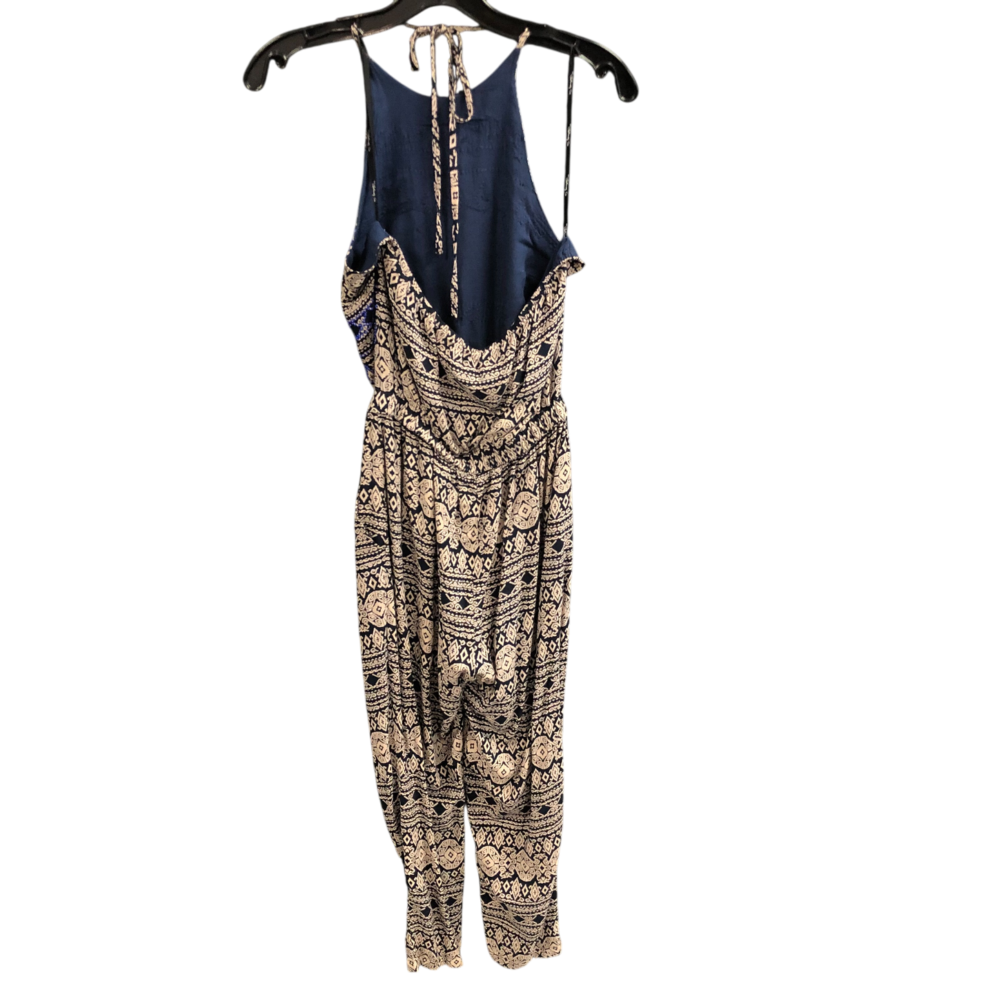 Jumpsuit By The Clothing Company In Blue & Cream, Size: M