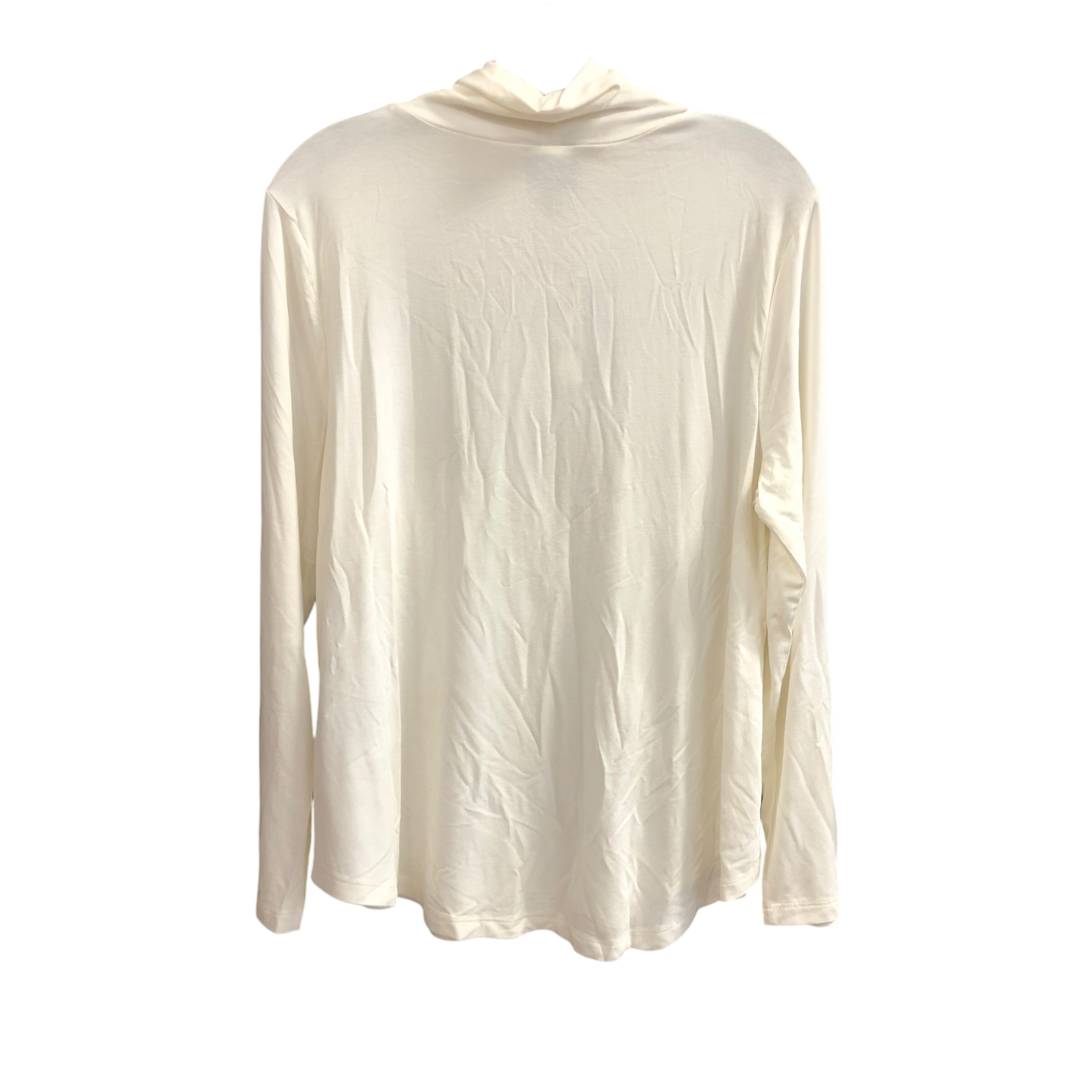 Top Long Sleeve By Jm Collections In Cream, Size: Lp