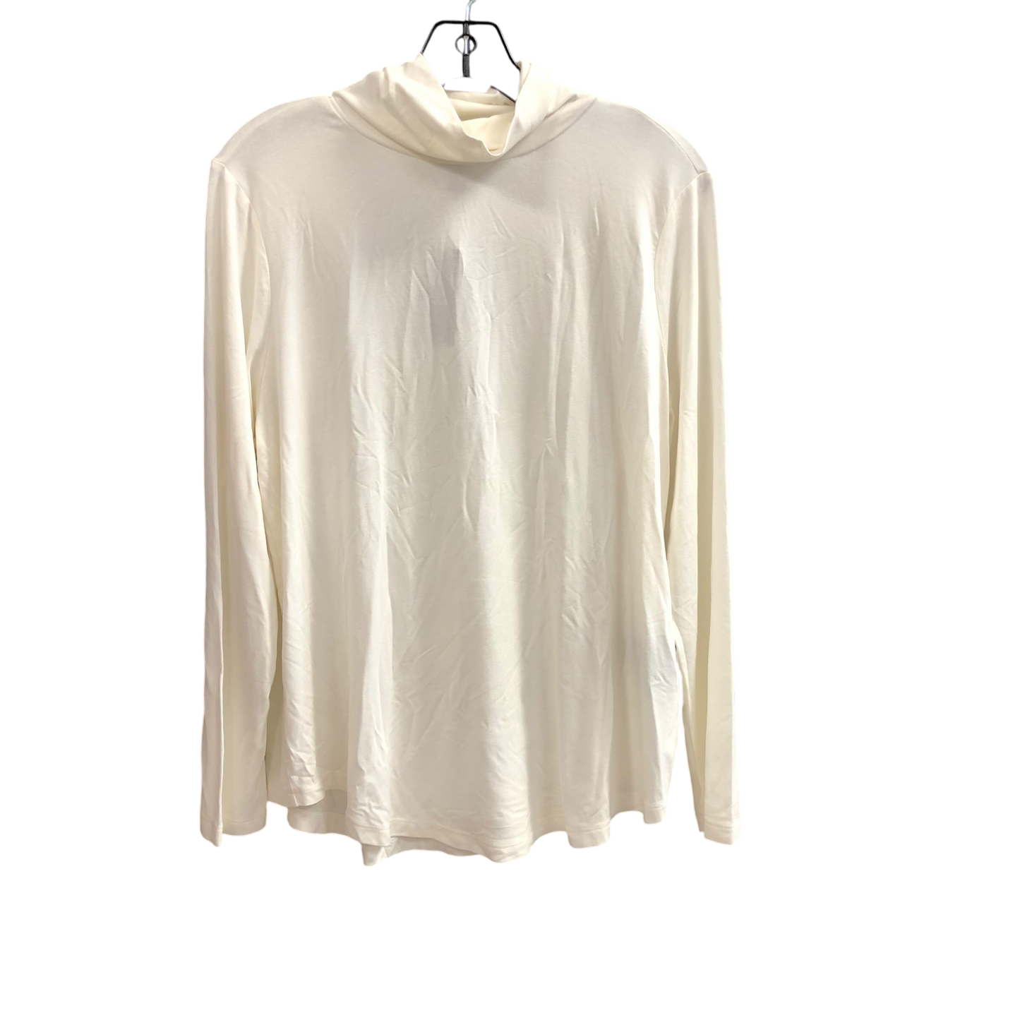 Top Long Sleeve By Jm Collections In Cream, Size: Lp