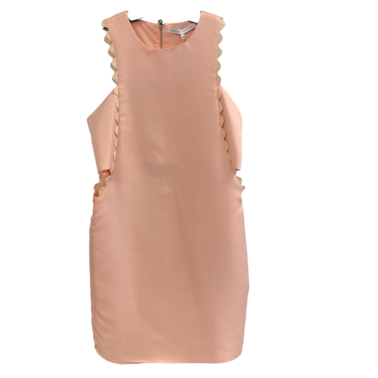 Peach Dress Designer English Factory, Size S