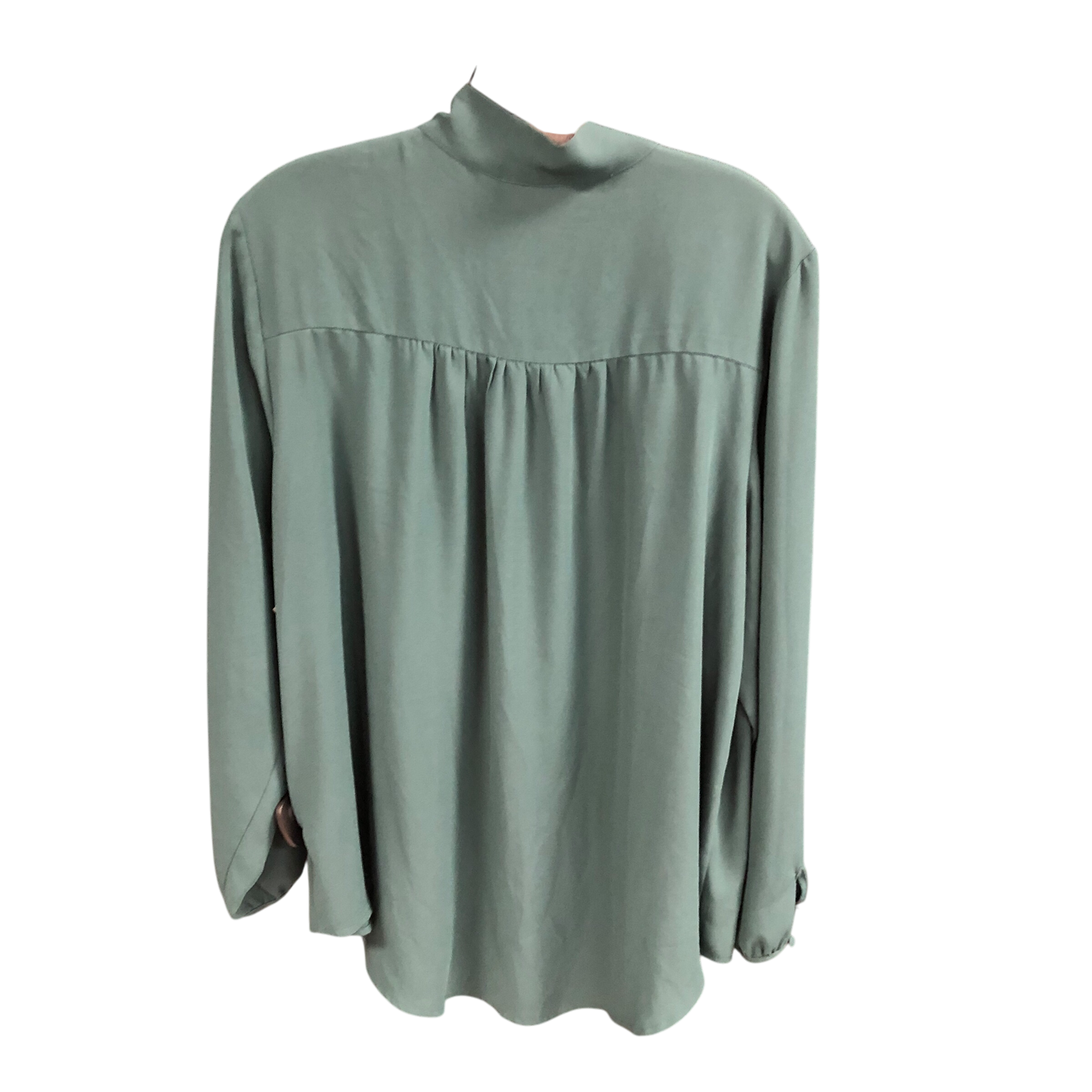 Top Long Sleeve By Evri In Green, Size: 1x