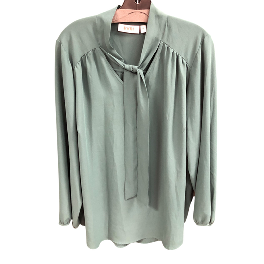 Top Long Sleeve By Evri In Green, Size: 1x