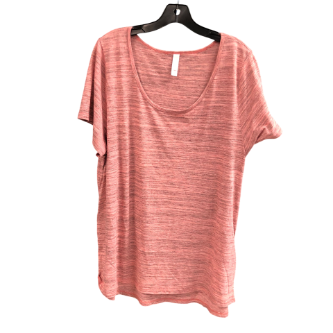 Top Short Sleeve By Lularoe In Pink, Size: 3x