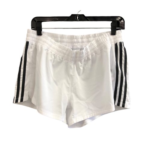 Athletic Shorts By Adidas In White, Size: L