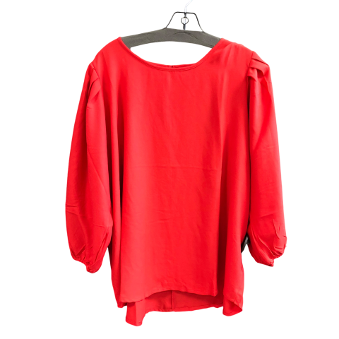 Top Long Sleeve By Rouge In Red, Size: 1x