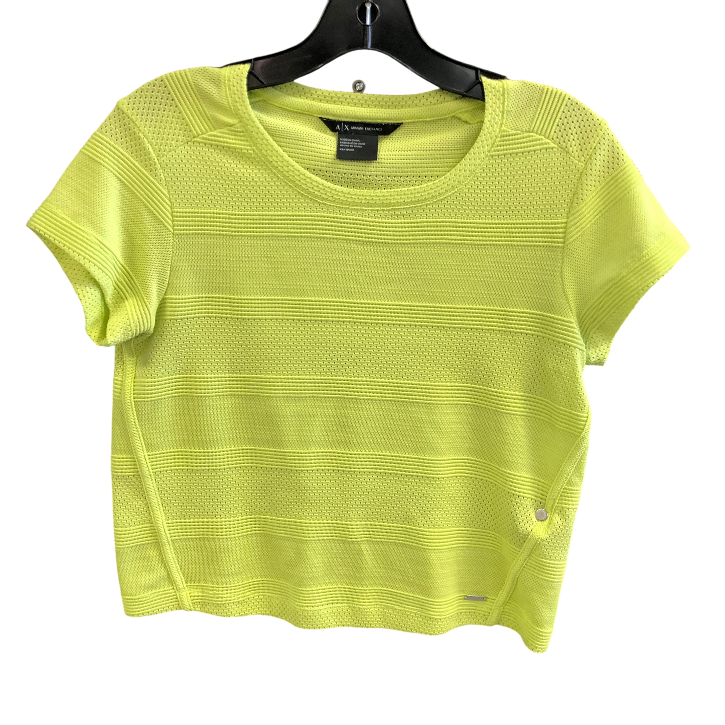 Top Short Sleeve By Armani Exchange In Green, Size: Xs