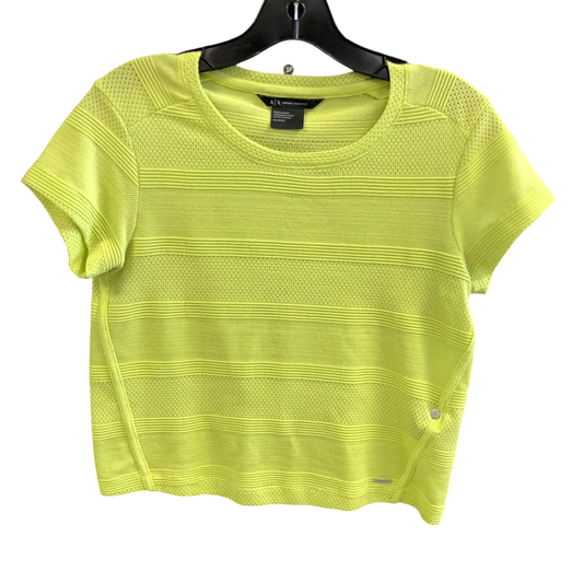 Top Short Sleeve By Armani Exchange In Green, Size: Xs