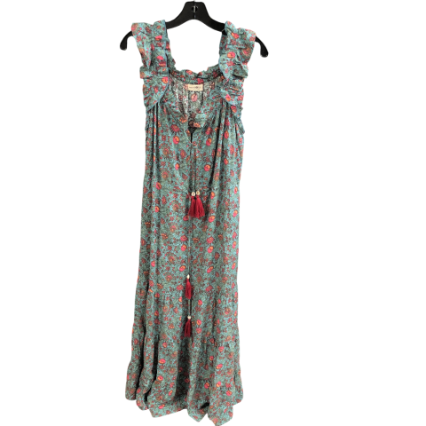 Dress Casual Maxi By Natural Life In Green & Pink, Size: L