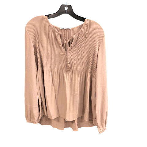 Top Long Sleeve By Dr2 In Tan, Size: S